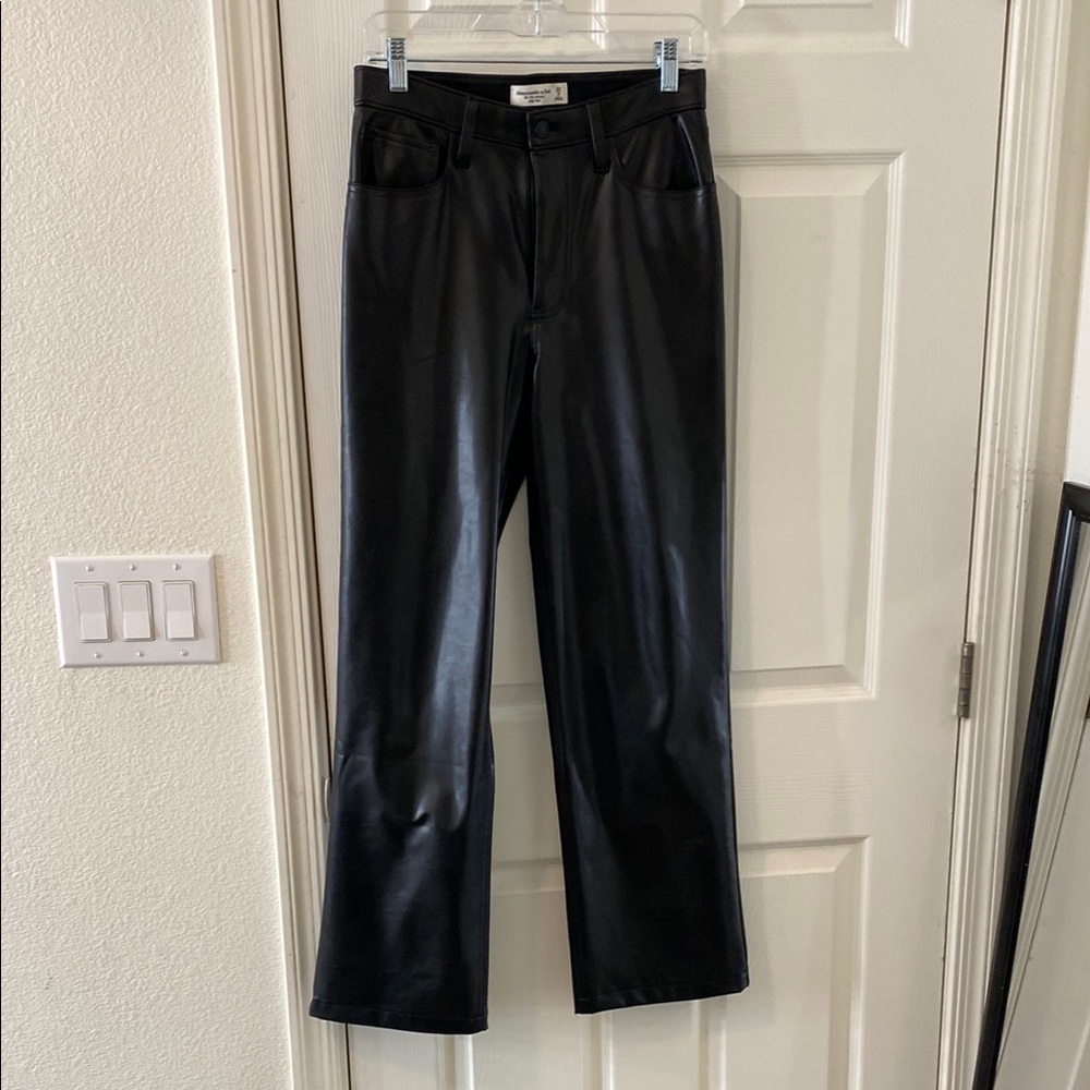 Abercrombie & Fitch Black Flare Wide Leg Jeans